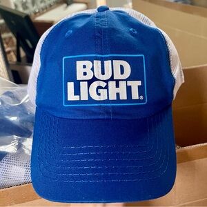 24pk Lot of Brand New Bud Light Blue & White Cap